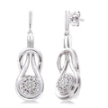 Silver Diamond Fashion Earrings