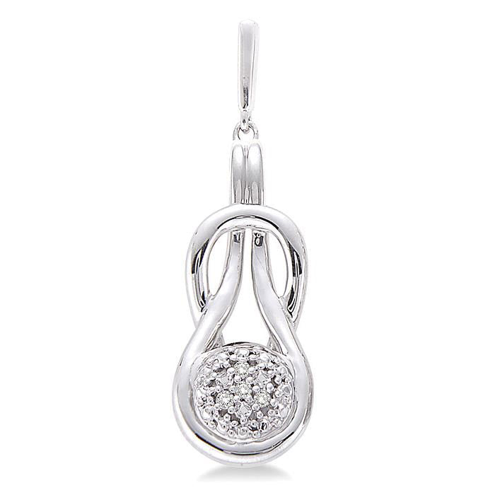 Silver Diamond Fashion Earrings
