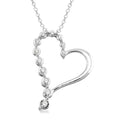 Zenith Hera Silver Heart Shape Journey Diamond Fashion Pendant