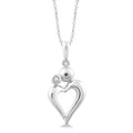 Tivoli Beryl Silver Heart Shape Diamond Fashion Pendant