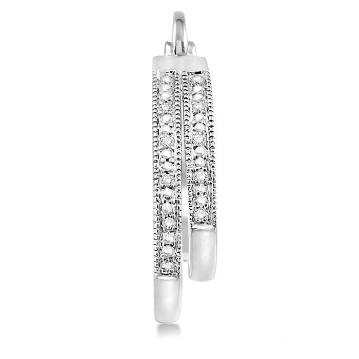 Silver Diamond Fashion Earrings