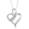 Brisa Grandeur Silver Heart Shape Diamond Fashion Pendant