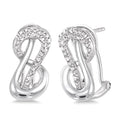 Silver Diamond Fashion Earrings