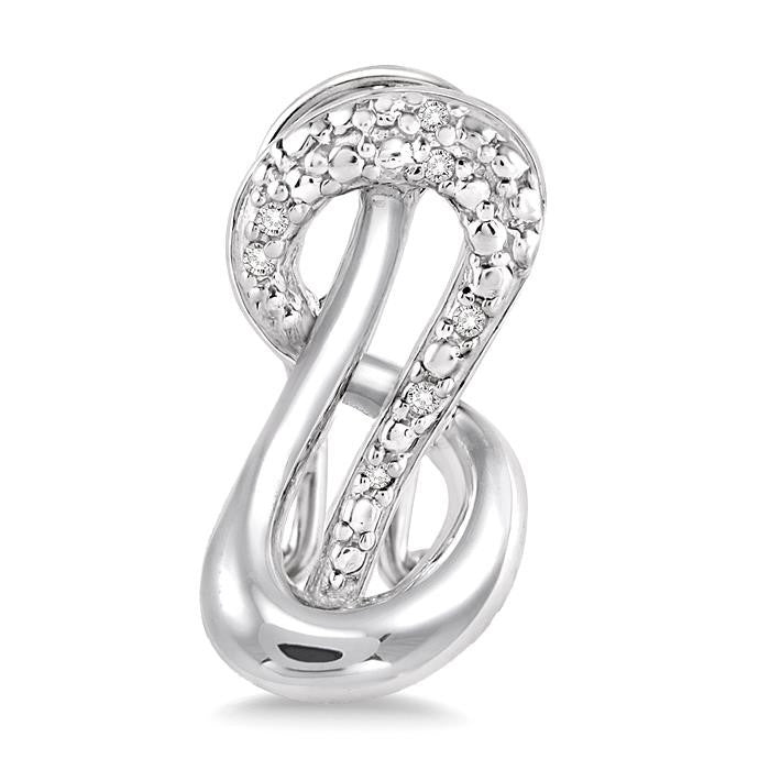 1/20 Ctw Round Cut Diamond Earrings in Sterling Silver