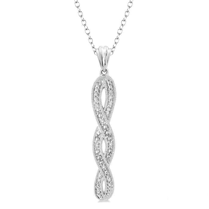 Yvette Minerva Silver Diamond Fashion Pendant