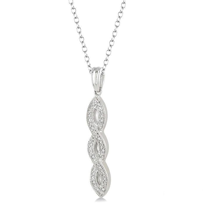 Yvette Minerva Silver Diamond Fashion Pendant
