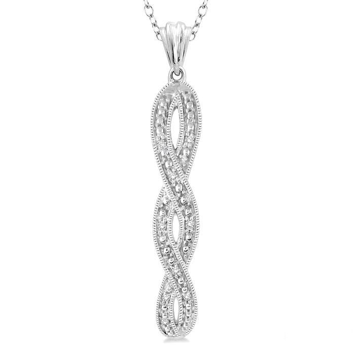 Yvette Minerva Silver Diamond Fashion Pendant