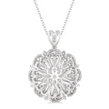 Silver Snow Flake Diamond Fashion Pendant