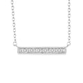 Silver Bar Diamond Fashion Pendant
