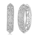 Silver Diamond Earrings