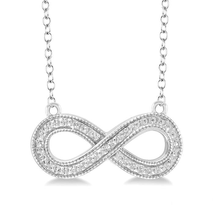 Silver Infinity Diamond Fashion Pendant