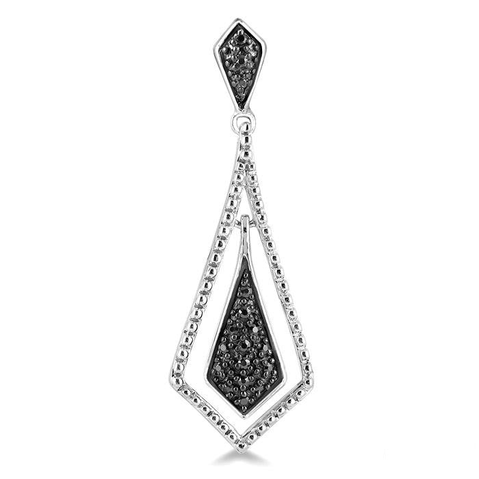 Silver Diamond Fashion Earrings