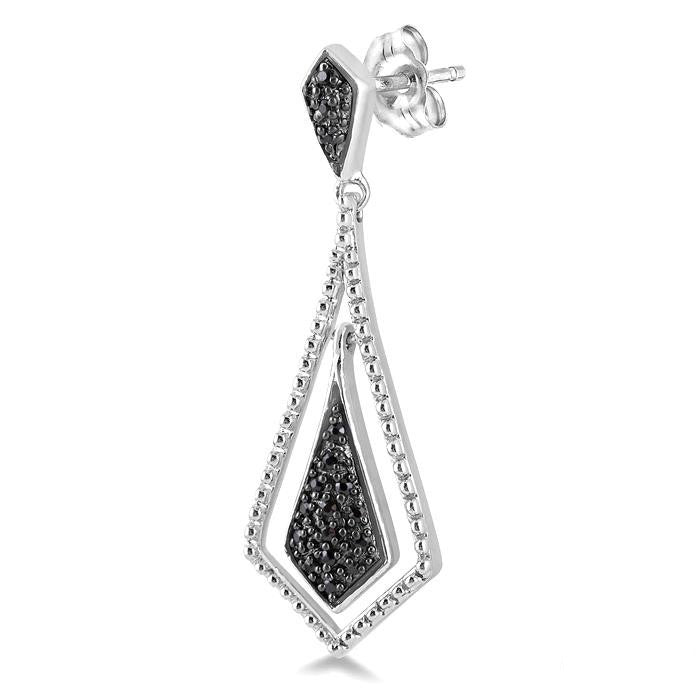 Silver Diamond Fashion Earrings