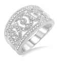 1/6 Ctw Round Cut Diamond Fashion Ring in Sterling Silver