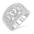 Silver Diamond Fashion Ring