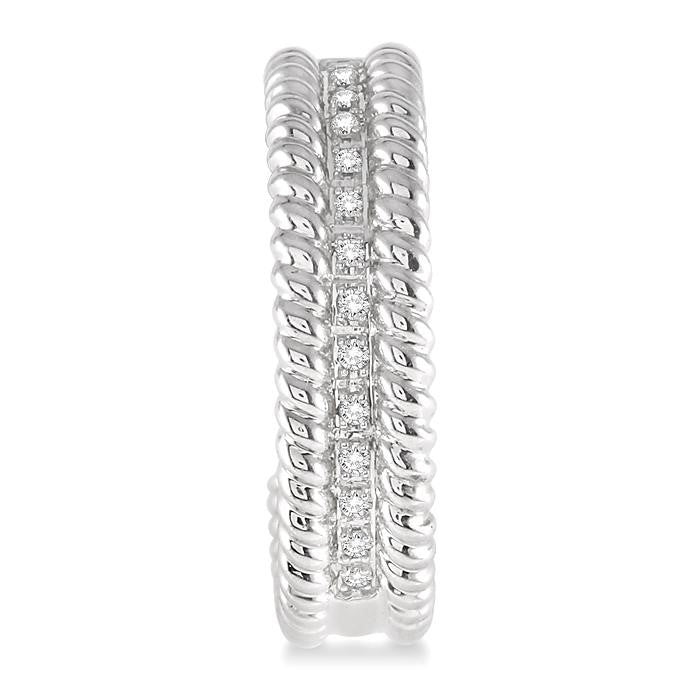 1/6 Ctw Round Cut Diamond Fashion Earrings in Sterling Silver