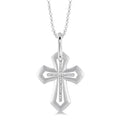 Mistral Serenade Silver Cross Diamond Fashion Pendant