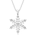 Meadow Kestrel Silver Snow Flake Diamond Fashion Pendant