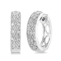 Silver Diamond Earrings