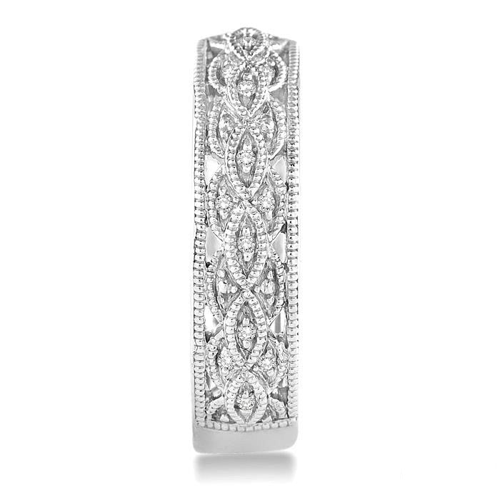 Silver Diamond Earrings