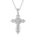 Yvette Xanthe Silver Cross Diamond Fashion Pendant