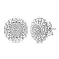 Silver Diamond Earrings