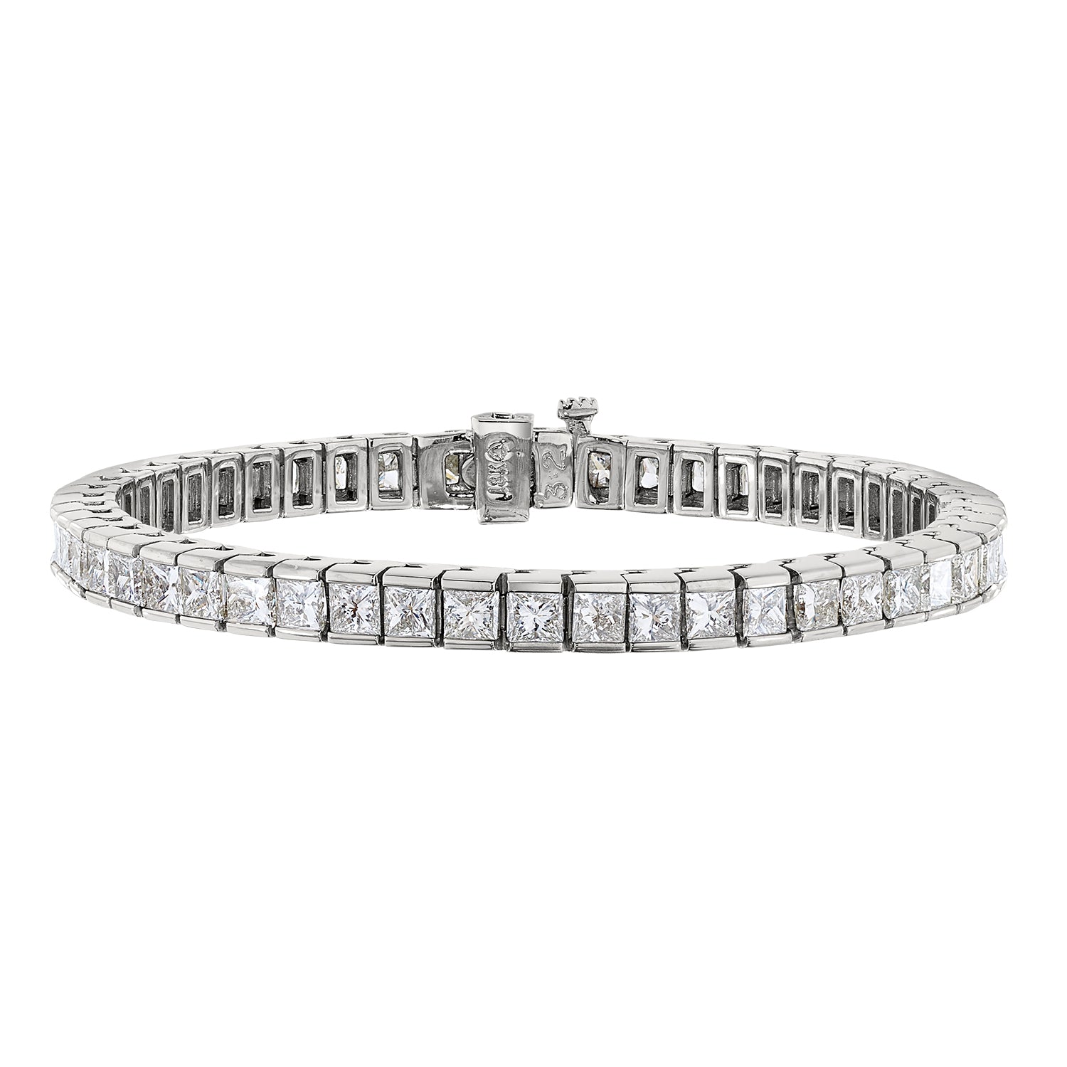 Diamond Princess Cut Tennis Bracelet