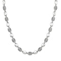 1/4 Ctw Mariner Link Round Cut Diamond Necklace in Sterling Silver