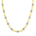 1/4 Ctw Bold Mariner Link Round Cut Diamond Fashion Necklace in Yellow Gold Vermeil