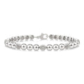 Silver Bold Bead Diamond Fashion Bracelet