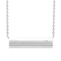 Silver Bar Diamond Fashion Pendant