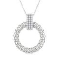 Mistral Evergreen Bold Circle Diamond Fashion Pendant
