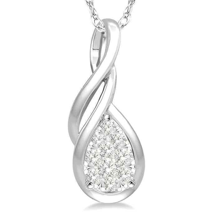 Gala Helios Pear Shape Shine Bright Diamond Fashion Pendant
