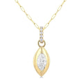 Symphony Aurora Marquise Shape Paperclip Diamond Fashion Pendant