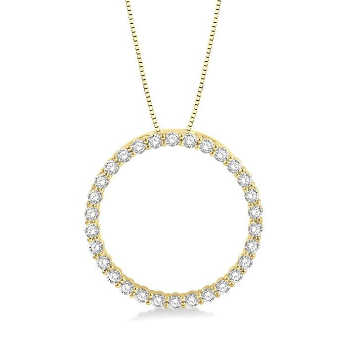 Victoire Grandeur Circle Diamond Pendant