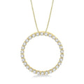 Victoire Grandeur Circle Diamond Pendant