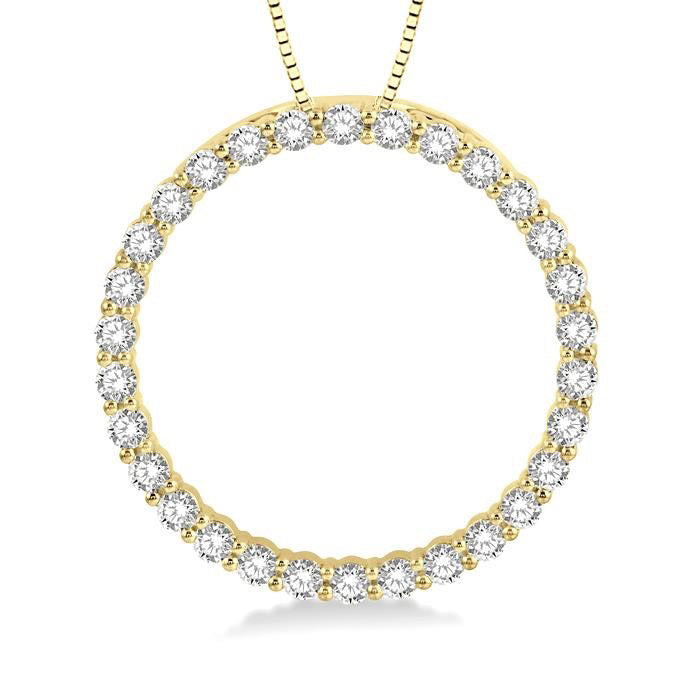 Victoire Grandeur Circle Diamond Pendant