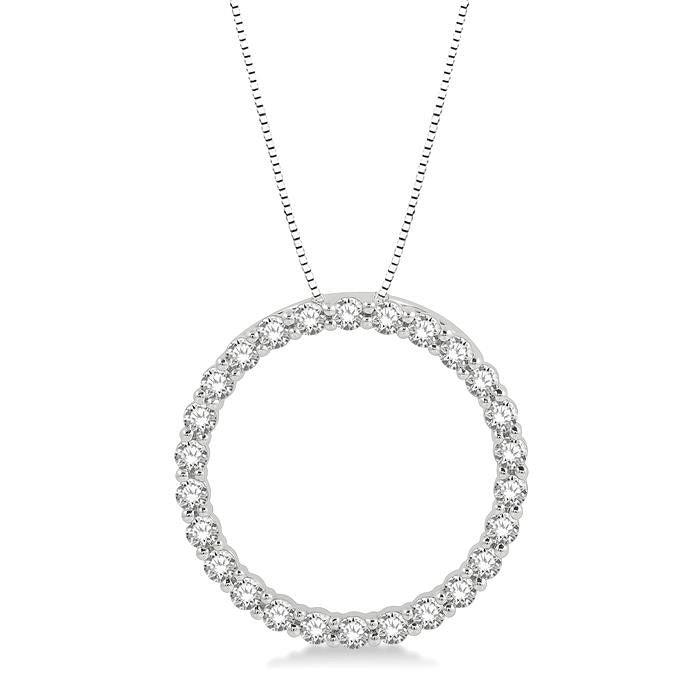 Lilith Lustre Circle Diamond Pendant