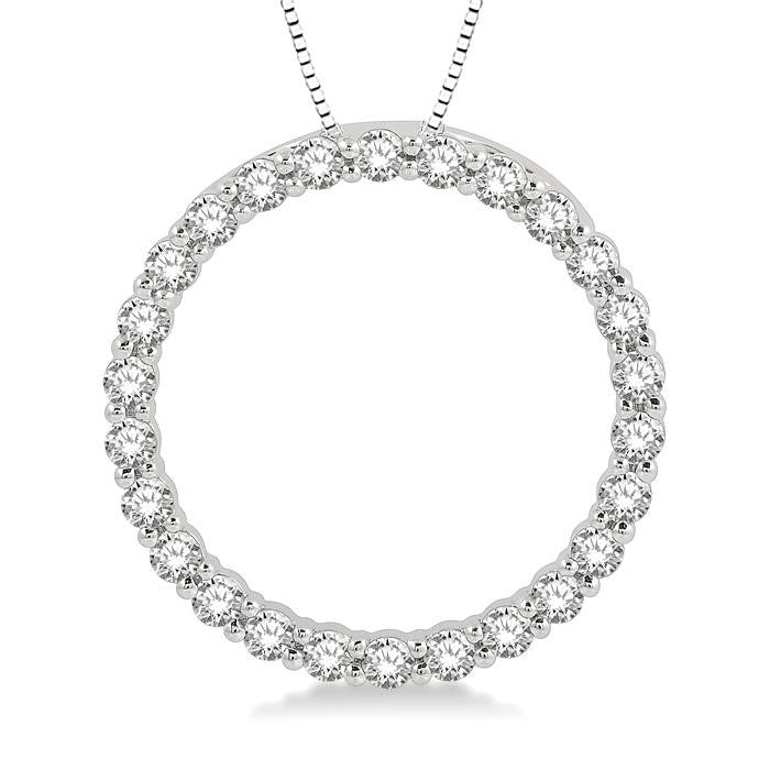 Lilith Lustre Circle Diamond Pendant