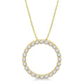 Regalia Laurel Circle Diamond Pendant