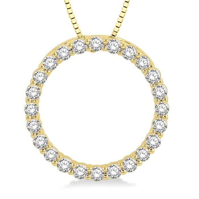 Regalia Laurel Circle Diamond Pendant