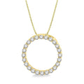 Serenade Blossom Circle Diamond Pendant