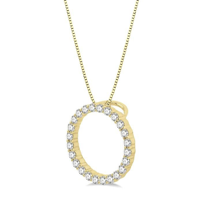 Serenade Blossom Circle Diamond Pendant