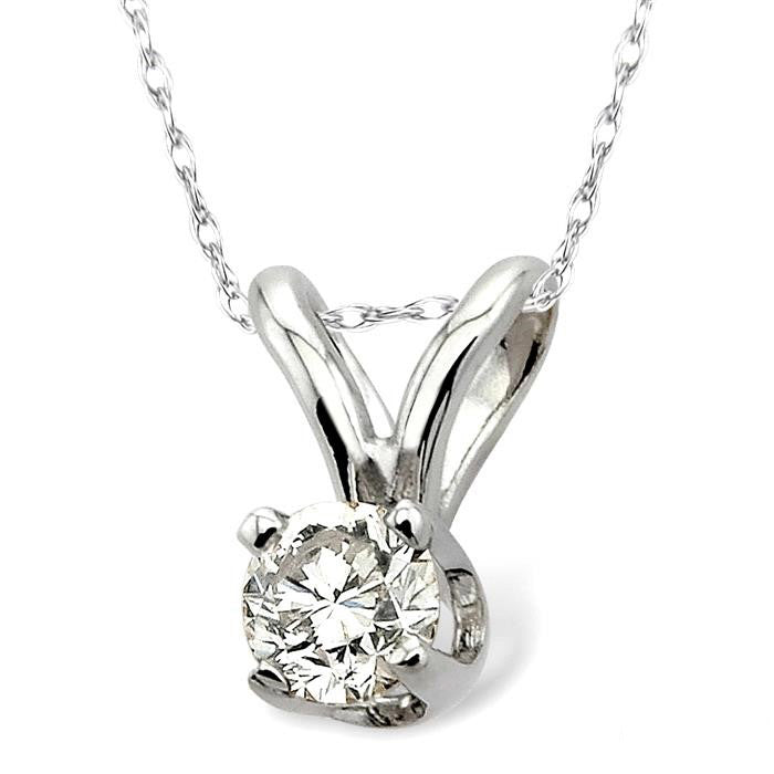 Allure Round Shape Diamond Solitaire Pendant