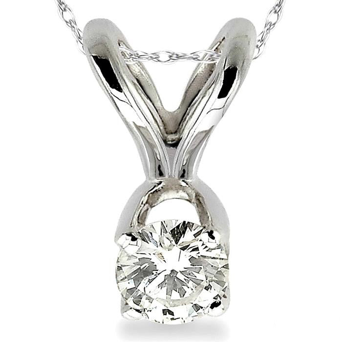 Allure Round Shape Diamond Solitaire Pendant