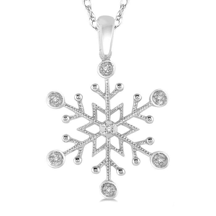Snow Flake Diamond Fashion Pendant
