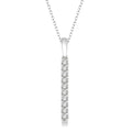 Ophelia Brisa Vertical Bar Diamond Pendant