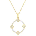 Clover Circle Diamond Pendant