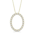 Zofia Bramble Oval Shape Diamond Pendant
