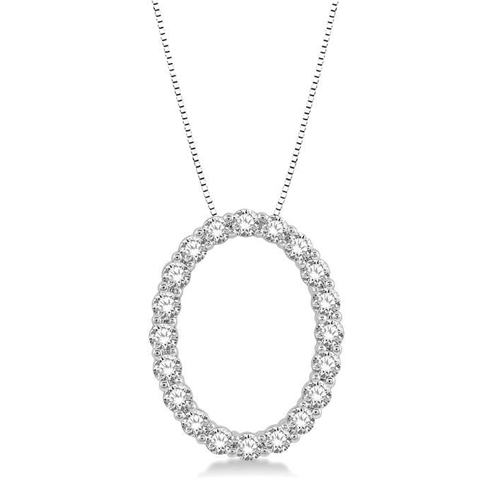 Vale Calypso Oval Shape Diamond Pendant